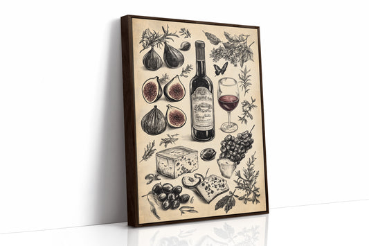 AL0035 - Premium Art Print - Brown Framed Canvas image 1