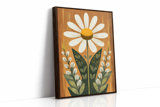 AL0037 - Premium Art Print - Brown Framed Canvas image 1