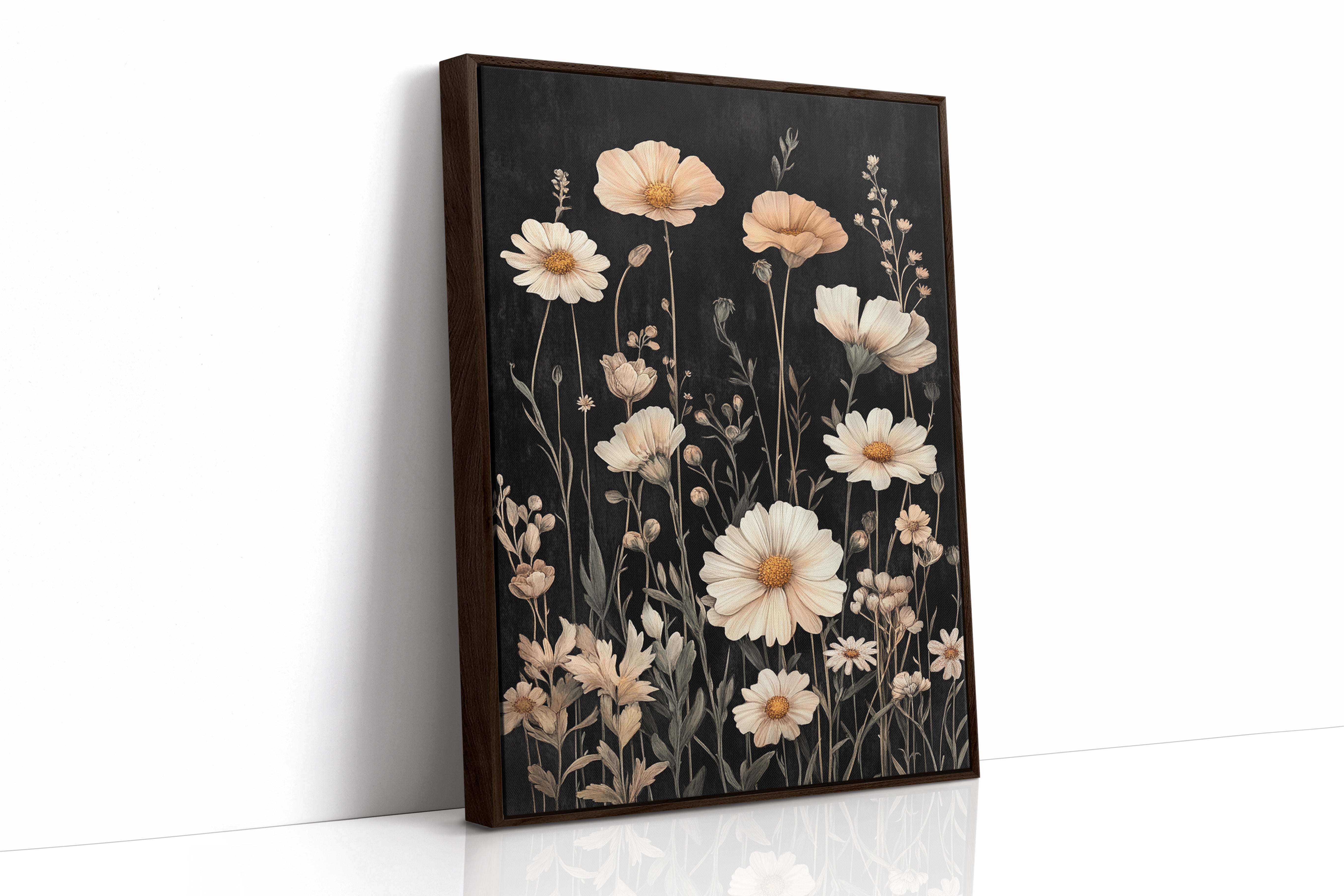 AL0038 - Premium Art Print - Brown Framed Canvas image 1