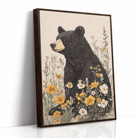 AL0039 - Premium Art Print - Brown Framed Canvas image 1