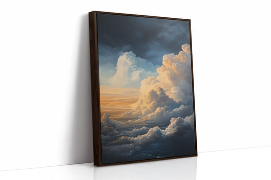 AL0043 - Premium Art Print - Brown Framed Canvas image 1