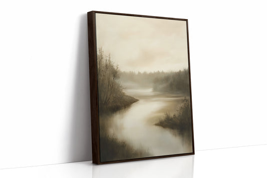 AL0047 - Premium Art Print - Brown Framed Canvas image 1