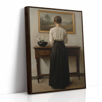 AL0048 - Premium Art Print - Brown Framed Canvas image 1