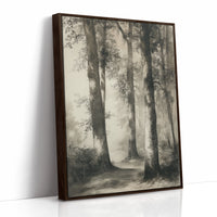 AL0052 - Premium Art Print - Brown Framed Canvas image 1
