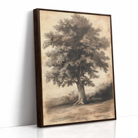 AL0053 - Premium Art Print - Brown Framed Canvas image 1