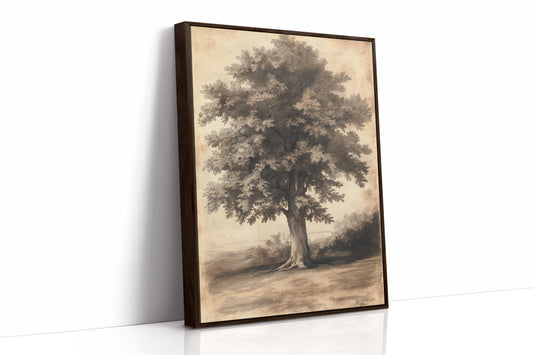 AL0053 - Premium Art Print - Brown Framed Canvas image 1