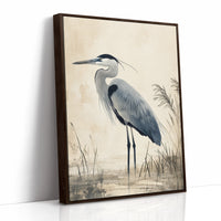 AL0054 - Premium Art Print - Brown Framed Canvas image 1