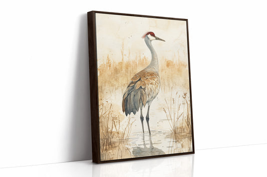 AL0058 - Premium Art Print - Brown Framed Canvas image 1