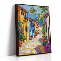 AL0060 - Premium Art Print - Brown Framed Canvas image 1