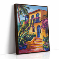 AL0062 - Premium Art Print - Brown Framed Canvas image 1