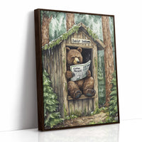 AL0064 - Premium Art Print - Brown Framed Canvas image 1