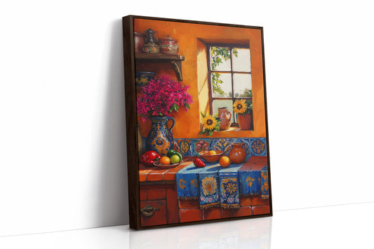AL0068 - Premium Art Print - Brown Framed Canvas image 1