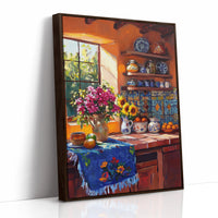 AL0069 - Premium Art Print - Brown Framed Canvas image 1