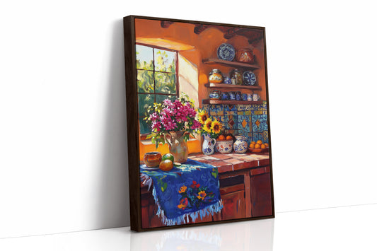 AL0069 - Premium Art Print - Brown Framed Canvas image 1
