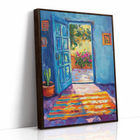 AL0070 - Premium Art Print - Brown Framed Canvas image 1