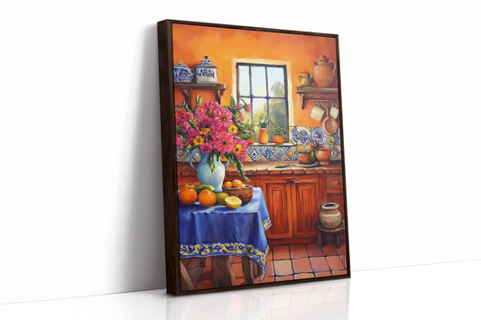 AL0071 - Premium Art Print - Brown Framed Canvas image 1
