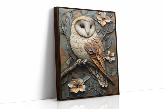 AL0074 - Premium Art Print - Brown Framed Canvas image 1