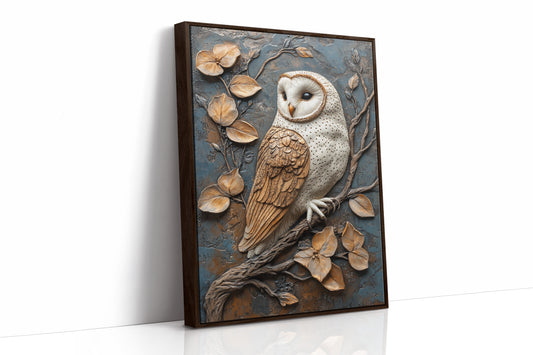 AL0075 - Premium Art Print - Brown Framed Canvas image 1