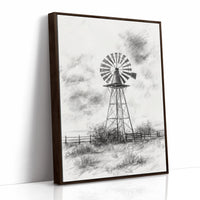 AL0076 - Premium Art Print - Brown Framed Canvas image 1