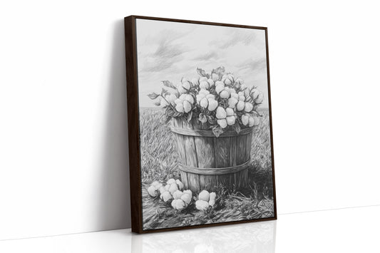 AL0077 - Premium Art Print - Brown Framed Canvas image 1