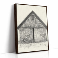 AL0079 - Premium Art Print - Brown Framed Canvas image 1
