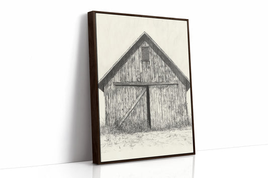 AL0079 - Premium Art Print - Brown Framed Canvas image 1