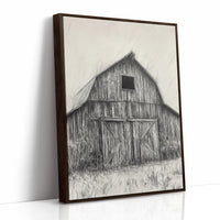 AL0080 - Premium Art Print - Brown Framed Canvas image 1