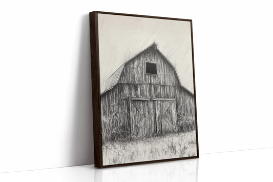 AL0080 - Premium Art Print - Brown Framed Canvas image 1
