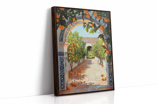 AL0081 - Premium Art Print - Brown Framed Canvas image 1