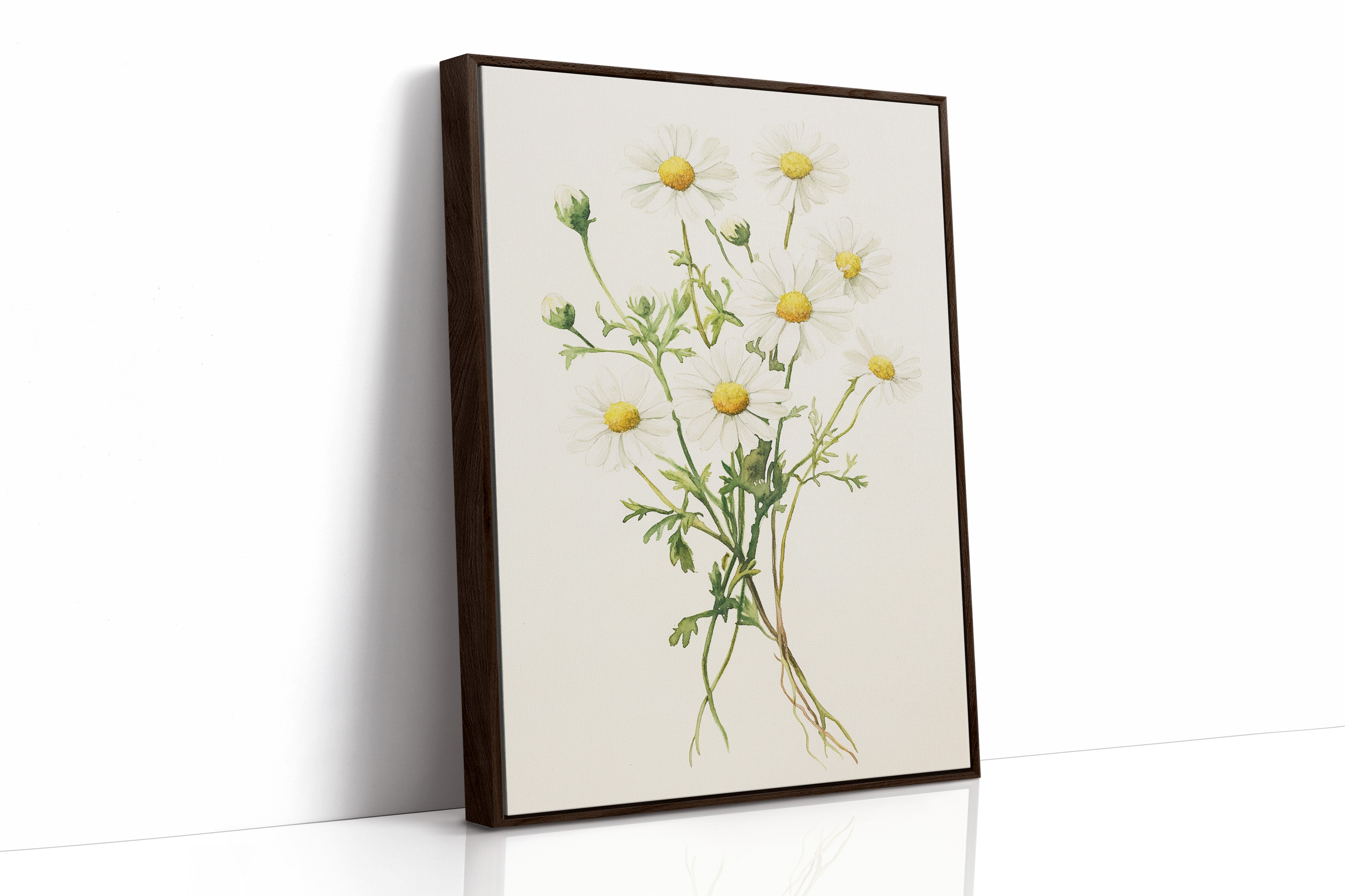 AL0084 - Premium Art Print - Brown Framed Canvas image 1