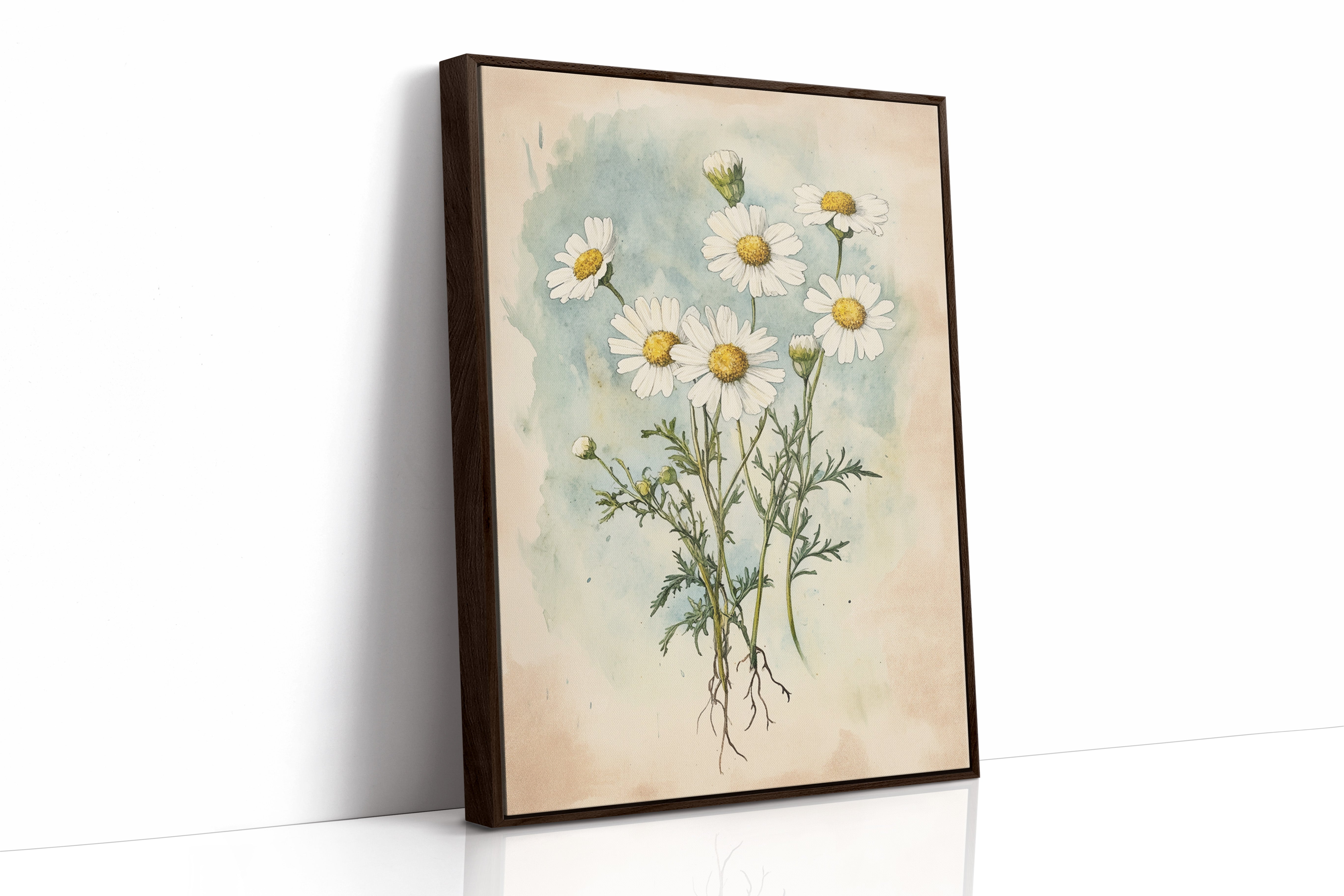 AL0086 - Premium Art Print - Brown Framed Canvas image 1