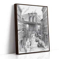 AL0087 - Premium Art Print - Brown Framed Canvas image 1