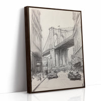 AL0088 - Premium Art Print - Brown Framed Canvas image 1