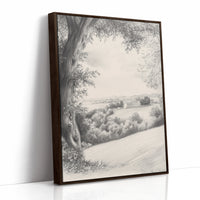AL0089 - Premium Art Print - Brown Framed Canvas image 1