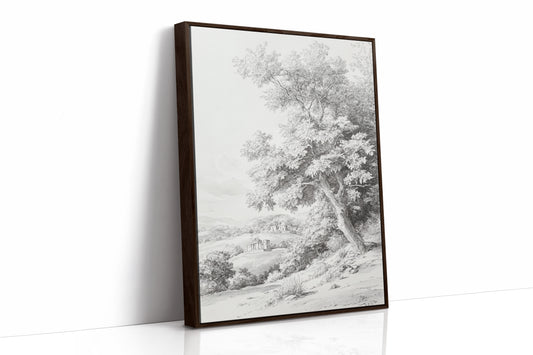 AL0090 - Premium Art Print - Brown Framed Canvas image 1