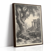 AL0091 - Premium Art Print - Brown Framed Canvas image 1