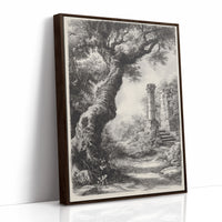 AL0092 - Premium Art Print - Brown Framed Canvas image 1