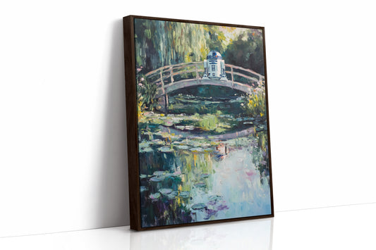 AL0093 - Premium Art Print - Brown Framed Canvas image 1