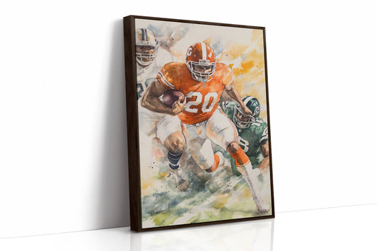 AL0094 - Premium Art Print - Brown Framed Canvas image 1