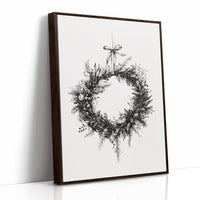 AL0095 - Premium Art Print - Brown Framed Canvas image 1