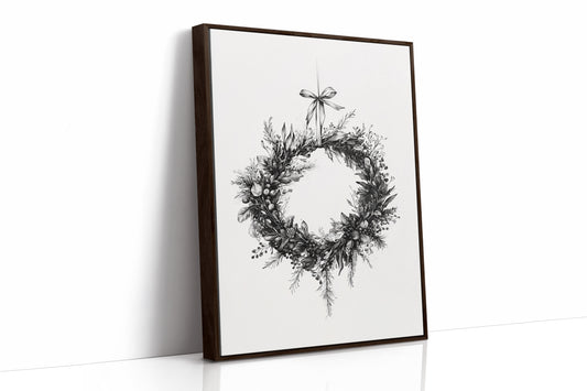 AL0095 - Premium Art Print - Brown Framed Canvas image 1