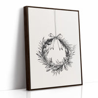 AL0096 - Premium Art Print - Brown Framed Canvas image 1