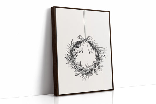 AL0096 - Premium Art Print - Brown Framed Canvas image 1