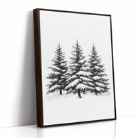 AL0097 - Premium Art Print - Brown Framed Canvas image 1