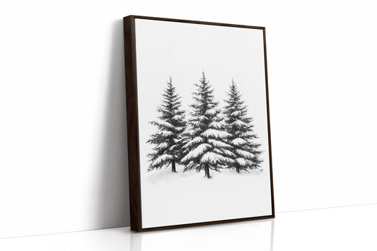 AL0097 - Premium Art Print - Brown Framed Canvas image 1
