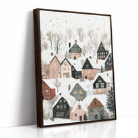 AL0098 - Premium Art Print - Brown Framed Canvas image 1