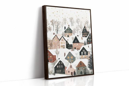 AL0098 - Premium Art Print - Brown Framed Canvas image 1