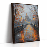 AL0101 - Premium Art Print - Brown Framed Canvas image 1