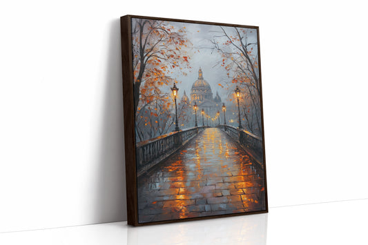 AL0101 - Premium Art Print - Brown Framed Canvas image 1