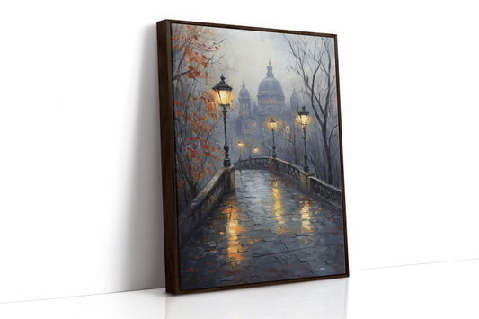 AL0102 - Premium Art Print - Brown Framed Canvas image 1